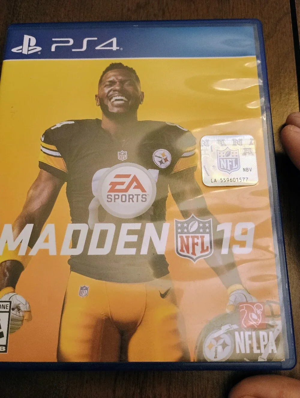 Sony PS4 Madden 19 Yellow Black Game Case